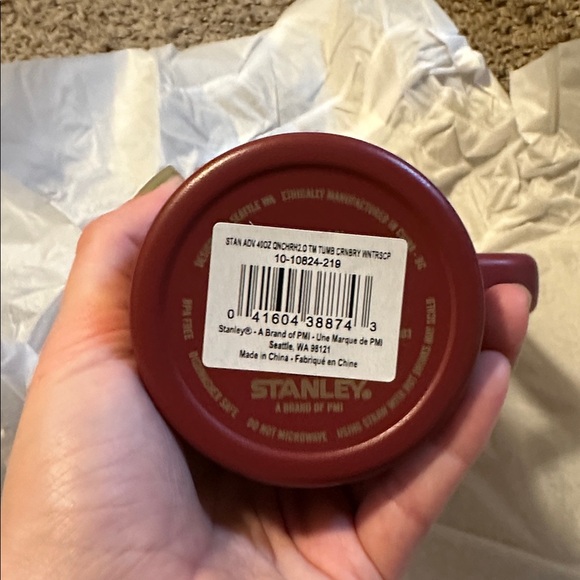 NWT/NIB Stanley WINTERSCAPE FLOWSTATE TUMBLER | 40 OZ Cranberry - Picture 7 of 11